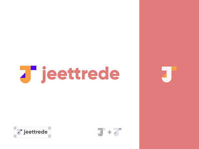 jeettrede brand brand identity branding design graphic design jeettrede letter j logo letter t logo logo design minimal modern