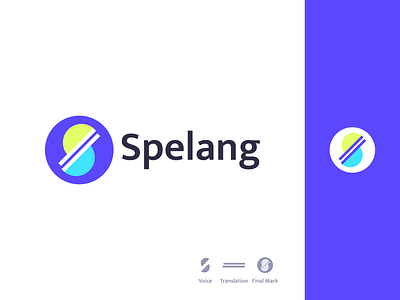 Spelang bold brand brand identity branding graphic design icon logo logo design minimal modern