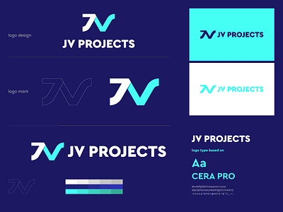 JV PROJECTS brand branding design graphic design logo logo design logo mark minimal modern