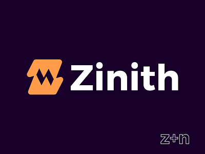 Zinith logo brand branding design graphic design logo logo design minimal modern negative