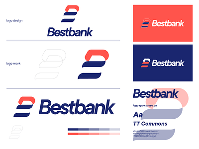 Bestbank brand identity b logo bestbank brand branding design graphic design illustration logo logo design minimal modern ui