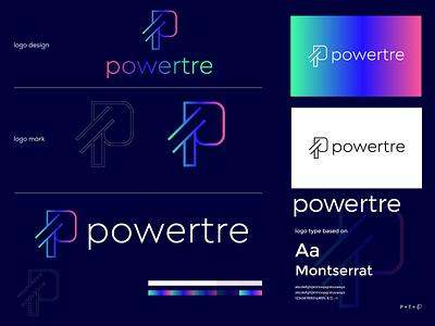 powertre logo branding brand branding design graphic design illustration logo logo design minimal modern