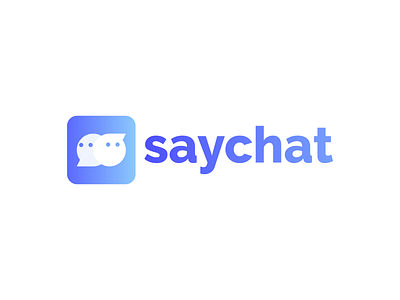 saychat app logo design app logo brand branding chat design graphic design logo logo design minimal modern saychat saychat app logo design social logo