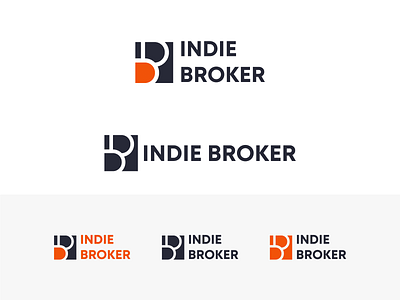 INDIE BROKER (Logo Proposal) brand branding bulding design graphic design illustration logo logo design minimal modern property real estate
