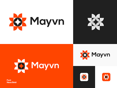 mayvn unused logo (proposal) brand branding design graphic design logo logo design mayvn minimal modern