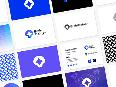 BrainTrainer logo guideline 3d animation brain brand branding design graphic design illustration logo logo design minimal modern motion graphics trainer ui