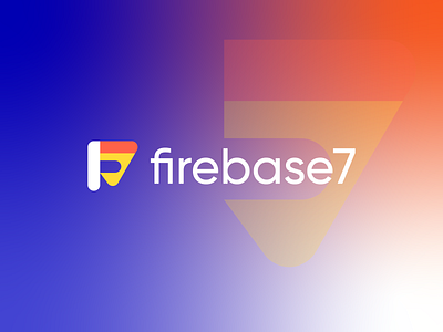 firebase7 logo design 7 brand branding design firebase graphic design illustration logo logo design minimal modern ui