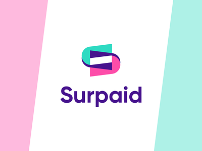 Surpaid logo 3d animation brand branding design graphic design illustration logo logo design minimal modern motion graphics paid surpaid ui