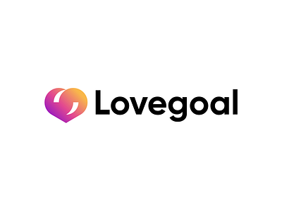 Lovegoal Logo Design brand branding design goal graphic design heart identity design illustration logo logo design logo mark love love mark lovegoal minimal modern ui