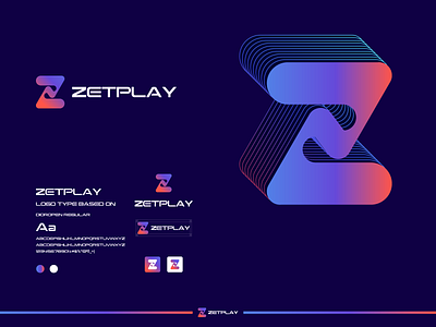 ZETPLAY LOgGO 3d animation brand brand identity branding branding logo design graphic design icon illustration logo logo design minimal modern motion graphics typography ui vector z mark zetplay