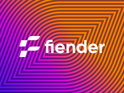 fiender logo design brand branding design f logo f mark fiender graphic design illustration logo logo branding logo design minimal modern ui