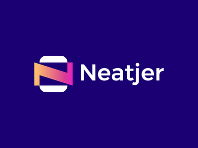 Neatjer Logo brand branding design graphic design illustration logo logo design minimal modern n mark neatjer ui