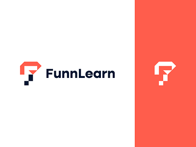 Funnlearn Logo a abcdefghijklmnopqrstuvwxyz brand branding design f f logo funnlearn graphic design illustration logo logo design logo mark minimal modern ui