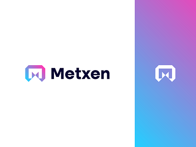 Metxen Logo abcd brand branding design graphic design illustration logo logo brand logo design m m logo m mark metxen minimal modern