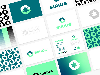 SIRIUS Rejected Logo Concept brand branding design graphic design illustration logo logo design minimal modern rejected mark s logo sirius star mark ui