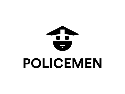 policemen brand branding design graphic design head illustration logo logo design minimal modern police policemen