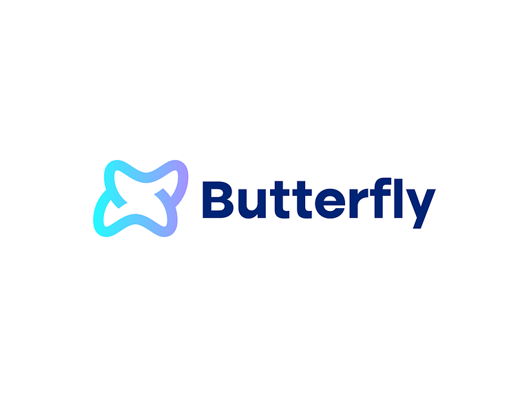 Butterfly Logo by Muhammad Aslam on Dribbble