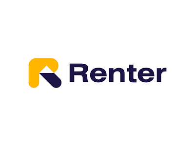 Renter Logo brand branding design graphic design illustration logo logo design minimal modern r logo real estete renter