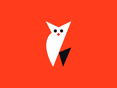 owl logo design black owl brand branding design graphic design illustration logo logo design mascot minimal modern owl owl logo red owl ui