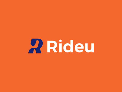 Rideu Logo Design brand branding design graphic design illustration logo logo design minimal modern r logo rideu ui