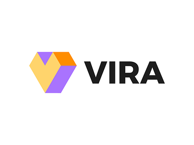 VIRA V Mark brand branding design graphic design logo logo design logo v minimal modern v logo v mark vira