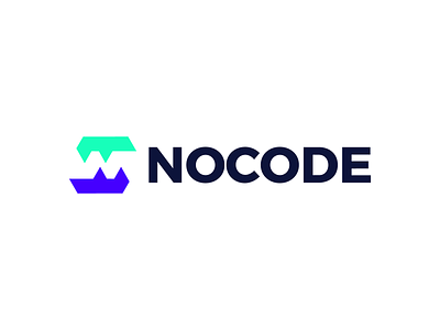 nocode brand branding design graphic design illustration logo logo design logo n minimal modern n logo n mark nocode