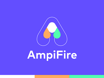 AmpiFire logo ampifire brand branding design graphic design illustration logo logo a logo design mark a minimal modern ui