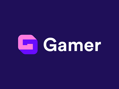 Gamer logo G app bold brand brand identity branding design graphic design icon identity illustration logo logo design logo mark minimal modern typography ui ux vector web