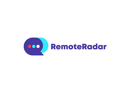 RemoteRadar app app icon app message brand brand identity branding branding logo design graphic design illustration logo logo design message minimal modern radar remote sms text logo vector