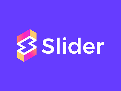 Slider S logo 3d animation brand branding design graphic design illustration logo logo design minimal modern s logo slide ui