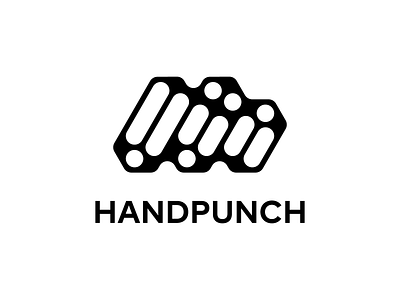 handpunch brand branding design graphic design h logo hand illustration logo logo design minimal modern punch ui