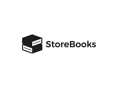 StoreBooks Logo black books brand branding design graphic design illustration logo logo design minimal modern store ui