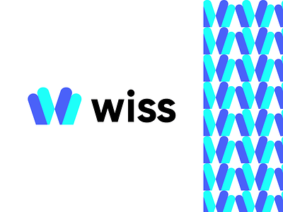 wiss brand branding design graphic design illustration logo logo design minimal modern ui w logo wiss