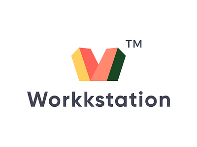 WorkkStation Final Logo brand branding design graphic design illustration logo logo design minimal modern ui workkstation