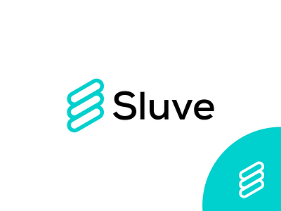 sluve logo s mark brand branding design graphic design illustration logo logo design logo s minimal modern s mark sluve ui