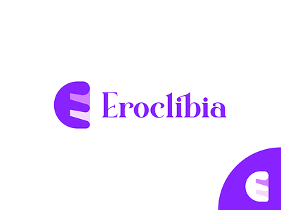 Eroclibia logo brand branding design e mark eroclibia graphic design illustration logo logo design minimal modern ui