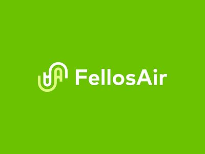 FellosAir logo a logo brand branding design f logo graphic design illustration logo logo design minimal modern ui