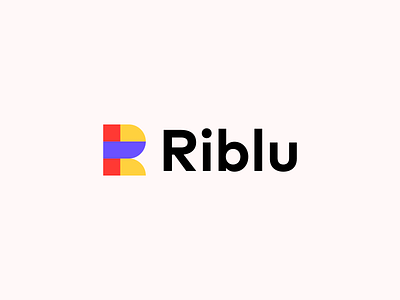 Riblu R logo brand branding design graphic design illustration logo logo design logo r minimal modern r logo riblu
