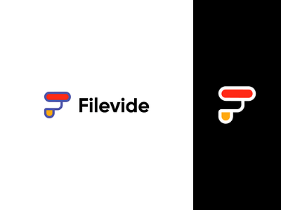 Filevide F logo bold brand brand identity branding design f logo filevide graphic design icon illustration logo logo branding logo design logo mark minimal modern typography ui ux vector