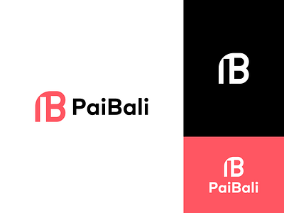 PaiBali b logo brand branding design graphic design illustration logo logo design minimal modern p logo paibali ui