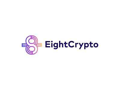 EightCrypto 8 brand branding design eight eightcrypto graphic design illustration logo logo design minimal modern ui