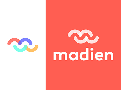 madien M logo brand branding design graphic design illustration logo logo design m logo madien minimal modern ui