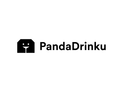Panda Drinku brand branding design drink graphic design illustration logo logo design minimal modern panda ui