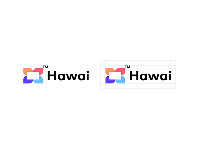 Hawai H logo brand branding design graphic design h mark hawai illustration logo logo design logo h minimal modern ui
