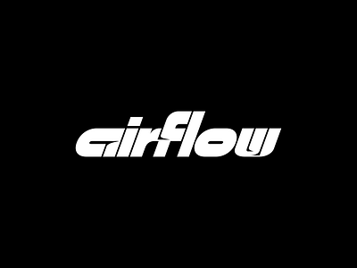 Airflow logotype branding custom type design font graphic design logo minimal type typedesign typography