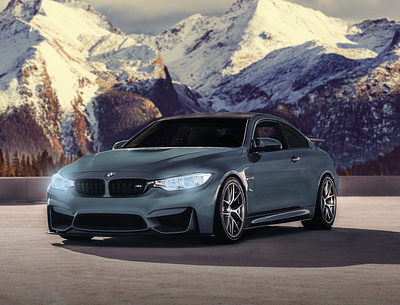 BMW M4 for Team BBMW marketing photomanipulation