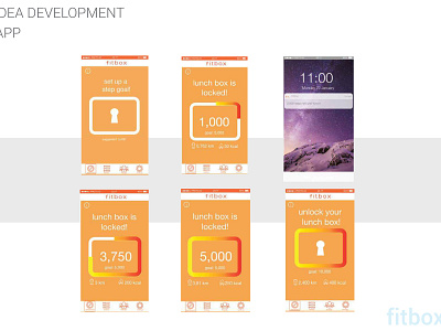 Fitbox App design graphic design illustartor industrialdesign product proto.io prototyping uidesign ux designer ux ui design