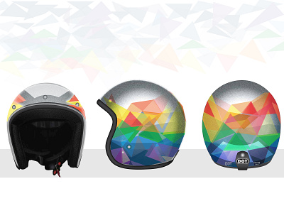 Helmet Design branding graphic design helmet illustration lgbt photoshop product prototyping vector