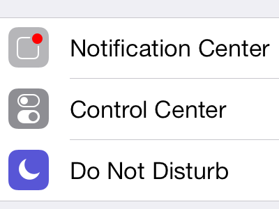 Stand out, Notification Center Settings! ios