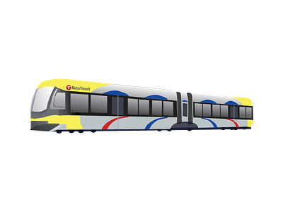 LRT illustration light rail train twin cities